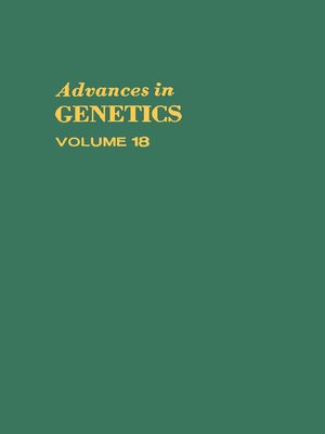 cover image of Advances in Genetics
